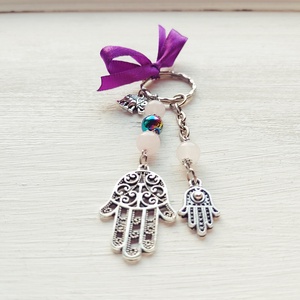 Hamsa védelmező amulett - táska & tok - kulcstartó & táskadísz - kulcstartó - Meska.hu
