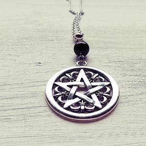 Pentagram amulett - ékszer - nyaklánc - medálos nyaklánc - Meska.hu