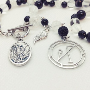Mihály arkangyal amulett, arkangyal szimbólum - ékszer - nyaklánc - medálos nyaklánc - Meska.hu