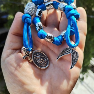Szt. Mihály amulett - paracord - Női - otthon & életmód - vallás - lánc & füzér - Meska.hu