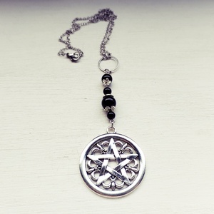 Pentagram amulett - ékszer - nyaklánc - medálos nyaklánc - Meska.hu
