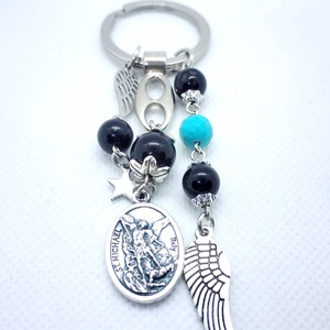 Mihály arkangyal amulett - mindig nálad - táska & tok - kulcstartó & táskadísz - kulcstartó - Meska.hu