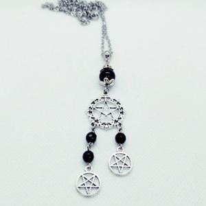 Pentagram amulett  - Védelem és egység - ékszer - nyaklánc - medálos nyaklánc - Meska.hu