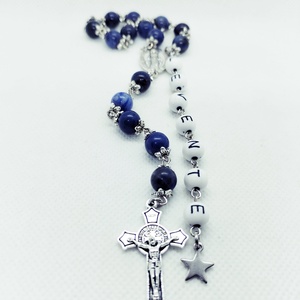 Kisfiú rózsafüzér - keresztelőre  - otthon & életmód - vallás - lánc & füzér - Meska.hu