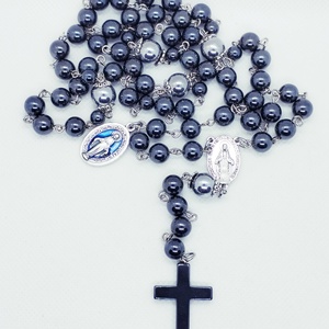 5 tizedes hematit rózsafüzér, védelmező amulett - otthon & életmód - vallás - lánc & füzér - Meska.hu