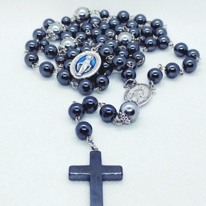 5 tizedes hematit rózsafüzér, védelmező amulett - Meska.hu