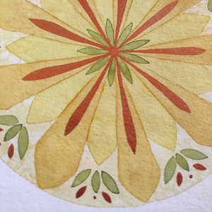 Mandala - művészet - festmény - akvarell - Meska.hu