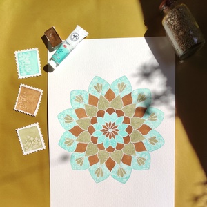 Mandala - művészet - festmény - akvarell - Meska.hu