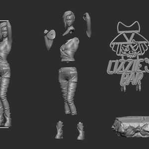 Judy Alvarez - Cyberpunk 2077 - művészet - makett, modell - Meska.hu