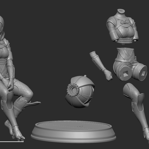Tali Zorah - Mass Effect - művészet - makett, modell - Meska.hu
