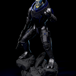 Garrus Vakarian - Mass Effect, Művészet, Makett, modell, Festett tárgyak, Mindenmás, MESKA