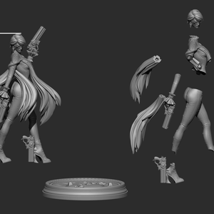 Bayonetta - Bayonetta - művészet - makett, modell - Meska.hu