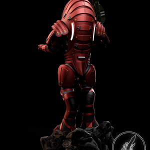 Urdnot Wrex - Mass Effect - művészet - makett, modell - Meska.hu