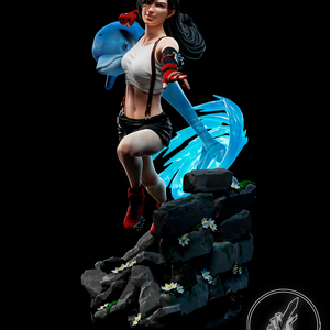 Tifa Lockhart - Final Fantasy, Művészet, Makett, modell, Festett tárgyak, Mindenmás, MESKA