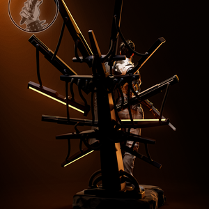 Adam Jensen - Deus Ex - művészet - makett, modell - Meska.hu