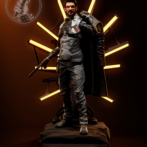 Adam Jensen - Deus Ex, Művészet, Makett, modell, Festett tárgyak, Mindenmás, MESKA