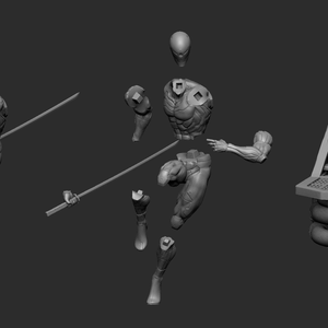 Gray Fox - Metal Gear Solid - művészet - makett, modell - Meska.hu