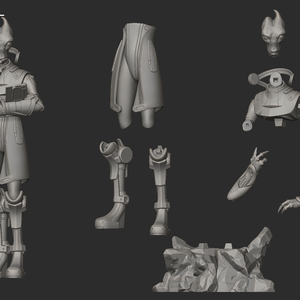 Mordin Solus - Mass Effect - művészet - makett, modell - Meska.hu