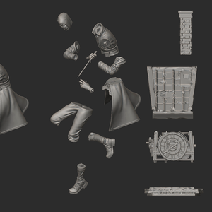 Corvo Attano - Dishonored - művészet - makett, modell - Meska.hu