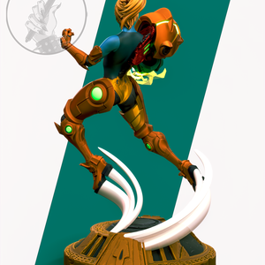 Samus - alternatív - Metroid - művészet - makett, modell - Meska.hu