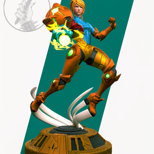 Samus - alternatív - Metroid, Művészet, Makett, modell, Festett tárgyak, Mindenmás, MESKA