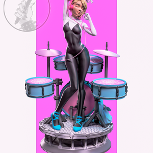 Gwen Stacy - Siderman - művészet - makett, modell - Meska.hu
