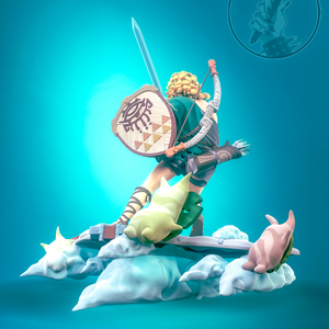 Link - Legend of Zelda - művészet - makett, modell - Meska.hu