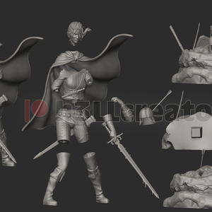Queen Meve - The Witcher - művészet - makett, modell - Meska.hu
