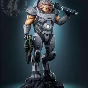 Grunt - Mass Effect, Művészet, Makett, modell, Festett tárgyak, Mindenmás, MESKA