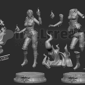 Triss Merigold - The Witcher - művészet - makett, modell - Meska.hu