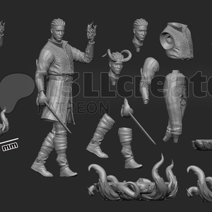 Wyll - Baldur's gate 3 - művészet - makett, modell - Meska.hu