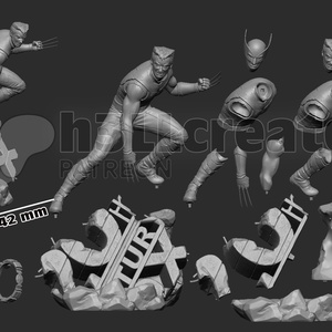 Wolverine - Deadpool and Wolverine - művészet - makett, modell - Meska.hu