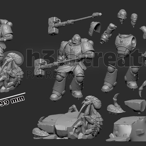 Titus - Warhammer 40k Space Marine 2 - művészet - makett, modell - Meska.hu