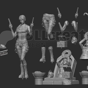 Lara Croft - Tomb Raider - művészet - makett, modell - Meska.hu