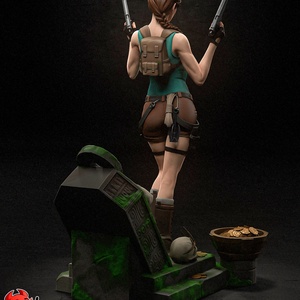 Lara Croft - Tomb Raider - művészet - makett, modell - Meska.hu