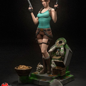 Lara Croft - Tomb Raider, Művészet, Makett, modell, Festett tárgyak, Mindenmás, MESKA