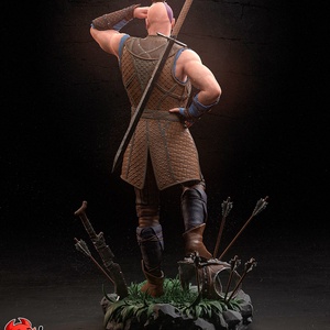 Minsc - Baldur's gate 3 - művészet - makett, modell - Meska.hu