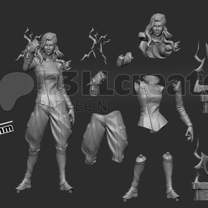 Asami Sato - Legend of Korra - művészet - makett, modell - Meska.hu