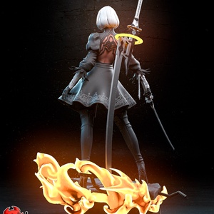2B - Nier: Automata - művészet - makett, modell - Meska.hu