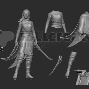 Jaheira - Baldur's Gate 3 - művészet - makett, modell - Meska.hu