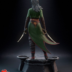 Jaheira - Baldur's Gate 3 - művészet - makett, modell - Meska.hu