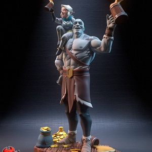 Grog és Pike - Legend of Vox Machina, Művészet, Makett, modell, Festett tárgyak, Mindenmás, MESKA
