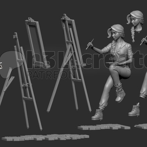 Leah - Stardew Valley - művészet - makett, modell - Meska.hu