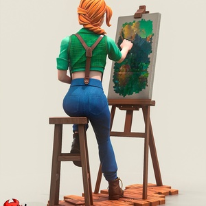 Leah - Stardew Valley - művészet - makett, modell - Meska.hu