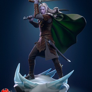 Drizzt Do'Urden - Forgotten Realms, Művészet, Makett, modell, Festett tárgyak, Mindenmás, MESKA
