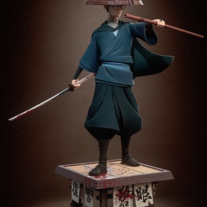 Mizu - Blue Eye Samurai , Művészet, Makett, modell, Festett tárgyak, Mindenmás, MESKA