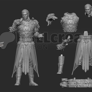 Halsin - Baldur's gate 3 - művészet - makett, modell - Meska.hu