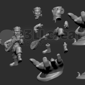 Scanlan - Legend of Vox Machina - művészet - makett, modell - Meska.hu