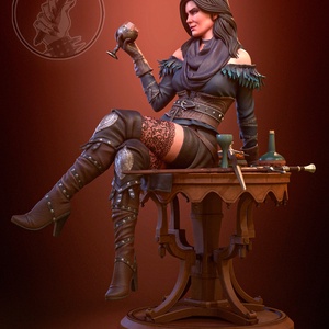 Yennefer - Witcher 3, Művészet, Makett, modell, Festett tárgyak, Mindenmás, MESKA