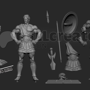 Theseus - Hades - művészet - makett, modell - Meska.hu